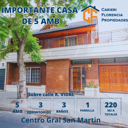 Buy this 3 bed house on 89 - Doctor Ramón Carrillo 2501 in Partido de General San Martín, B1650 BOC General San Martín