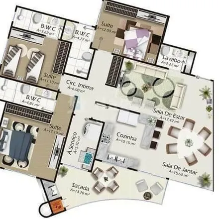 Buy this 3 bed apartment on Rua Catarina Staack in Santa Terezinha, Brusque - SC