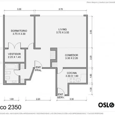 Buy this 1 bed apartment on Copernico 2358 in Recoleta, C1425 EID Buenos Aires