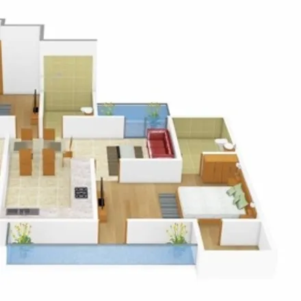 Buy this 2 bed apartment on unnamed road in Sahibzada Ajit Singh Nagar, Zirakpur - 140603