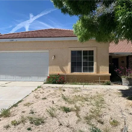Rent this 3 bed apartment on Racquet Lane in Palmdale, CA 93551