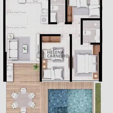 Buy this 2 bed apartment on Acesso para Praia de Muro Alto e Camboa in Muro Alto, Ipojuca - PE
