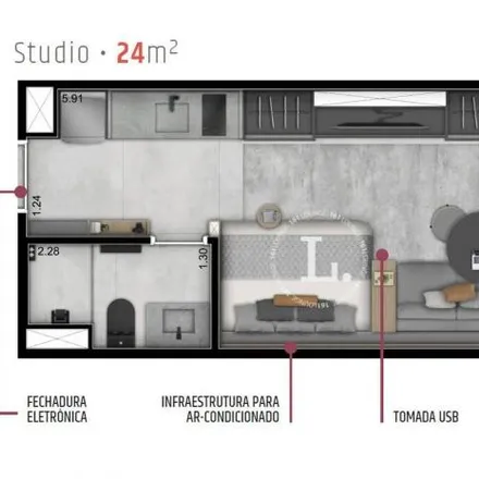 Buy this 1 bed apartment on Rua Quatá in Vila Olímpia, São Paulo - SP