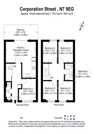 Image 2 - unnamed road, London, N7 9EG, United Kingdom - Apartment for rent