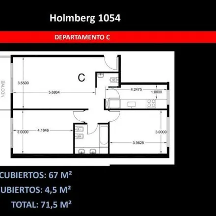 Buy this 2 bed apartment on Holmberg 1054 in Villa Ortúzar, 1174 Buenos Aires