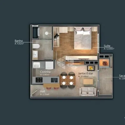 Buy this 1 bed apartment on Rua Borges de Medeiros in Santa Terezinha, Canela - RS