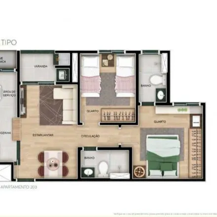 Buy this 2 bed apartment on Avenida Nossa Senhora Aparecida 1404 in Seminário, Curitiba - PR