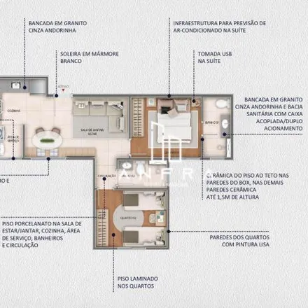 Buy this 2 bed apartment on Rua Senhora do Porto in Palmeiras, Belo Horizonte - MG