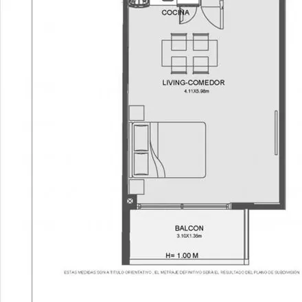 Rent this studio apartment on Terrada 1454 in Villa Santa Rita, C1416 EXL Buenos Aires