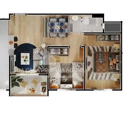 Buy this 2 bed apartment on Rua Cricíumal in Jardim Scandia, Taboão da Serra - SP