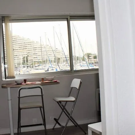 Rent this studio apartment on Villeneuve-Loubet in Boulevard Georges Pompidou, 06270 Villeneuve-Loubet