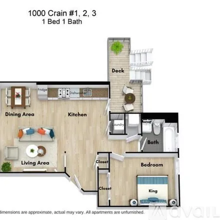Image 9 - 1000 Crain St, Unit CL-3 - Apartment for rent
