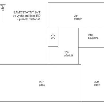 Rent this 2 bed apartment on Centrální 446 in 250 66 Veltěž, Czechia