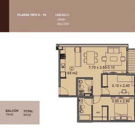 Buy this 2 bed apartment on Doctor Pedro Ignacio Rivera 4915 in Villa Urquiza, 1431 Buenos Aires