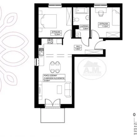 Buy this 3 bed apartment on Zacharzyce in Tadeusza Kościuszki, 52-163 Zacharzyce