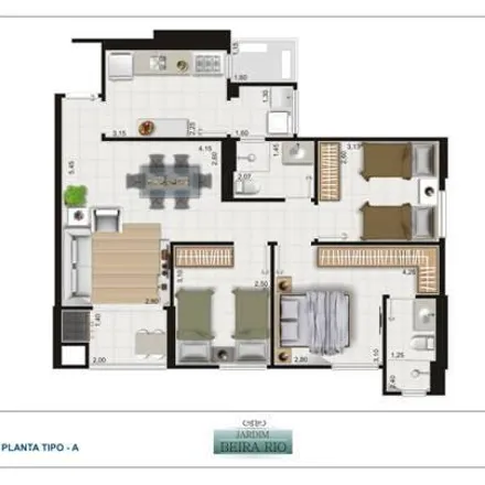 Buy this 3 bed apartment on UNIC Beria Rio 2 in Avenida Beira Rio, Jardim Europa