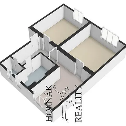Rent this 1 bed apartment on Sakařova 497 in 375 01 Týn nad Vltavou, Czechia