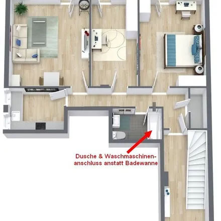Rent this 3 bed apartment on Rewe Kundenparkplatz in In der Kumme, 53639 Königswinter
