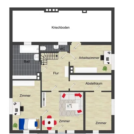 Rent this 1studio apartment on Sunny's Küche in Wasserkunststraße, 39124 Magdeburg