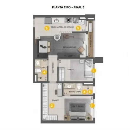Buy this 2 bed apartment on Avenida T-1 in Setor Bueno, Goiânia - GO