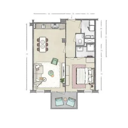 Rent this 2 bed apartment on Tolstraat 8 in 2405 VR Alphen aan den Rijn, Netherlands