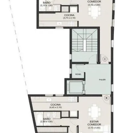 Buy this 1 bed apartment on Tres de Febrero 58 in La Falda, B8001 CWL Bahía Blanca