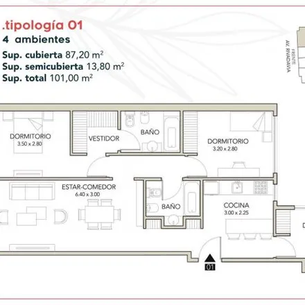 Buy this 3 bed apartment on Michelin in Avenida Rivadavia, Balvanera
