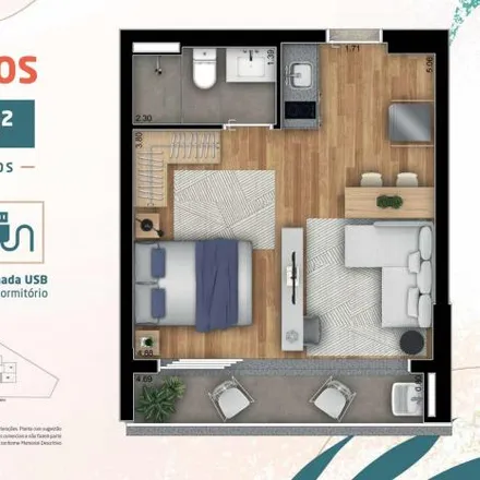 Buy this 1 bed apartment on Rua Governador Agamenon Magalhães 78 in Cristo Rei, Curitiba - PR