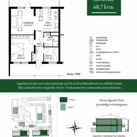 Rent this 1 bed apartment on Vedbyvägen in 264 22 Klippans kommun, Sweden