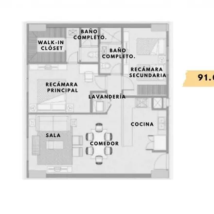 Buy this 2 bed apartment on Calle Francisco Villa in Colonia La Banda, 66190 Santa Catarina
