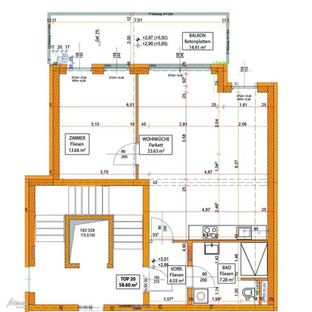 Rent this 2 bed apartment on Herzoggasse 4 in 2340 Gemeinde Mödling, Austria