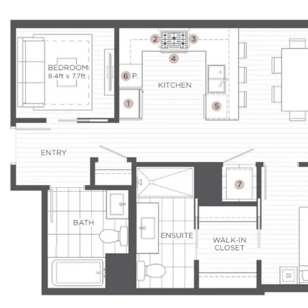 Image 6 - 741 N Hudson Ave, Unit Jr 2 Bedroom - 2 Bath. Works great as a 1 Bed + Den - Apartment for rent