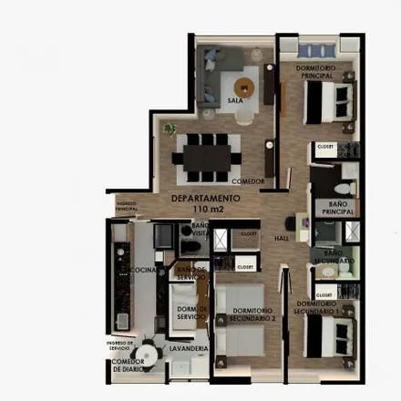 Buy this 3 bed apartment on San Martin Apart Hotel in San Martin Street 598, Miraflores