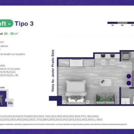 Buy this 1 bed apartment on East Javier Prado Avenue 1500 in La Victoria, Lima Metropolitan Area 15033