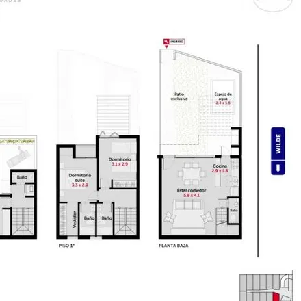 Buy this 2 bed apartment on Bulevar Wilde 463 in Distrito Noroeste, Rosario
