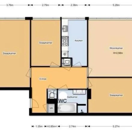 Rent this 4 bed apartment on Backenhagenlaan 11 in 7557 KA Hengelo, Netherlands