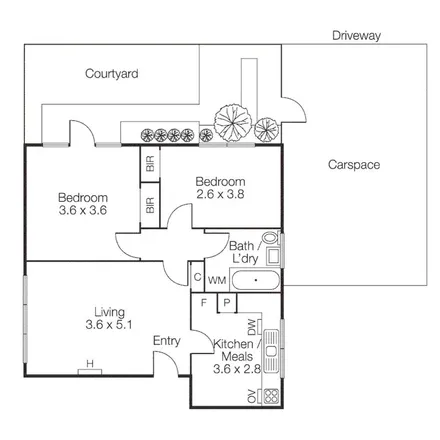 Rent this 2 bed apartment on Westbury Close in Balaclava VIC 3183, Australia