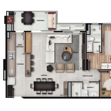 Buy this 3 bed apartment on Rua Deputado Joaquim José Pedrosa 840 in Cabral, Curitiba - PR