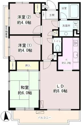 Image 2 - unnamed road, 富士見台二丁目, Kunitachi, 186-0003, Japan - Apartment for rent