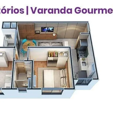 Rent this 2 bed apartment on Luggo Ecoville in Rua Casemiro Augusto Rodacki 287, Cidade Industrial de Curitiba