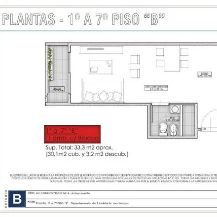 Buy this studio apartment on Navarro 2104 in Agronomía, C1431 EGH Buenos Aires