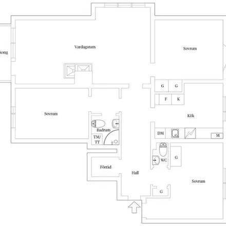 Rent this 4 bed apartment on Kolonigatan in 151 45 Södertälje, Sweden