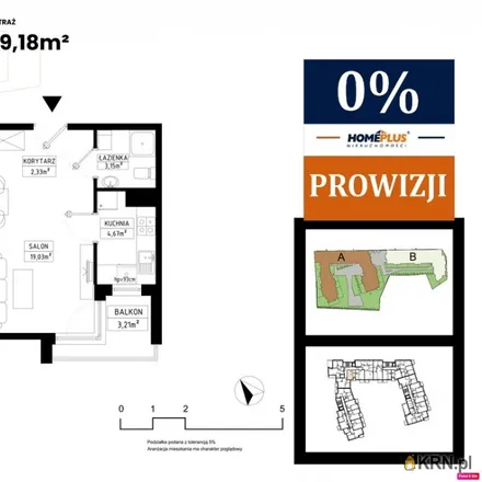 Buy this 1 bed apartment on Prymasa Stefana Wyszyńskiego in 44-100 Gliwice, Poland