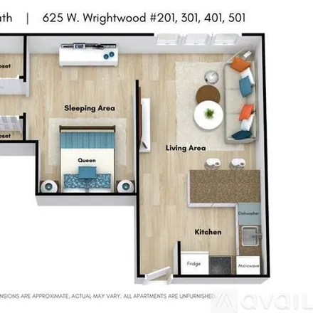 Image 2 - 625 W Wrightwood Ave, Unit cl#301 - Apartment for rent