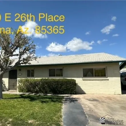 Buy this 3 bed house on 872 East 26th Place in Yuma, AZ 85365