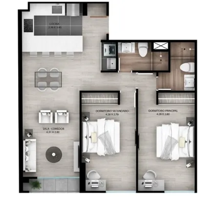 Buy this 2 bed apartment on Legendaris Music Hall in Berlin Street 363, Miraflores