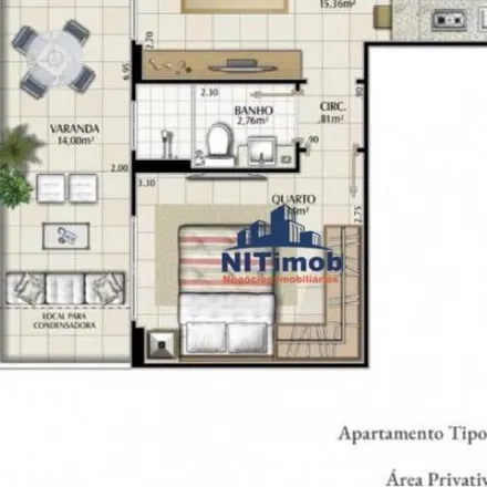 Buy this 1 bed apartment on Avenida Doutor Acúrcio Torres in Piratininga, Niterói - RJ
