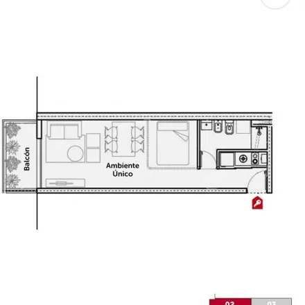 Buy this studio apartment on Alvear 317 in Alberto Olmedo, Rosario