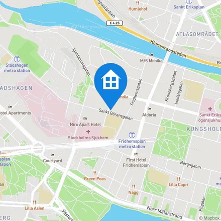 Rent this 1 bed apartment on Sankt Göransgatan 84 in 112 38 Stockholm, Sweden