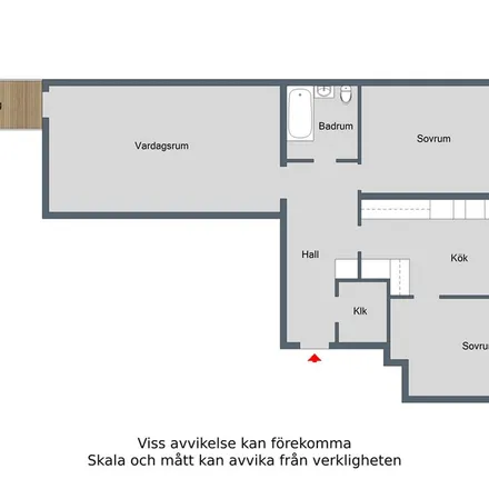 Rent this 3 bed apartment on Vallonbyggden in Östermalmsvägen 57, 612 41 Finspång